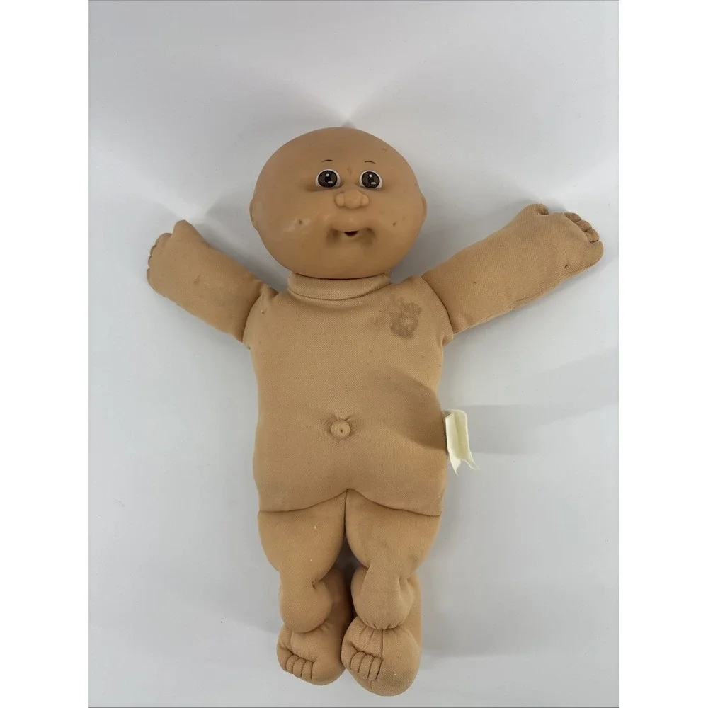 Vintage 1982 Coleco Cabbage Patch Kids Doll Bald Brown Eyes 14